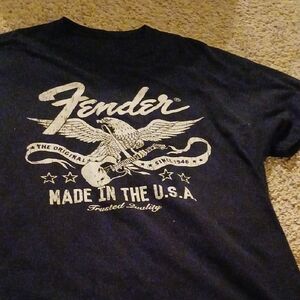 Fender Black and White Graphic Tee